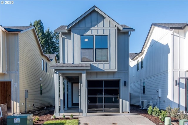 view of front of property with central AC unit