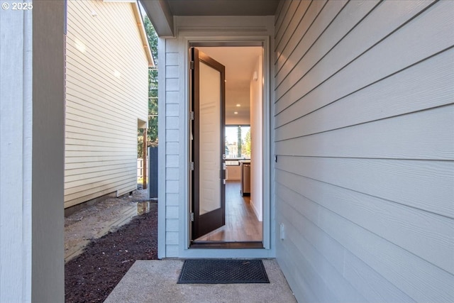 view of property entrance