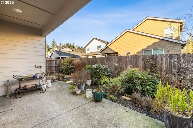 view of patio / terrace featuring a fenced backyard