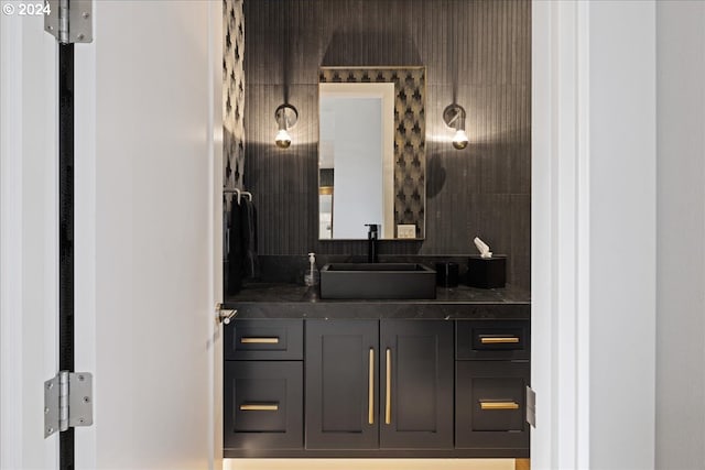bathroom featuring vanity