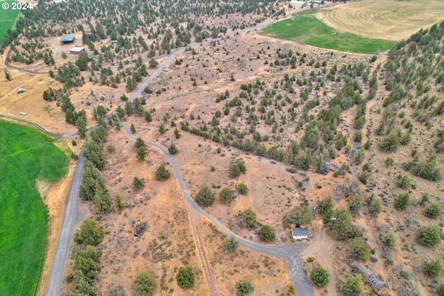 bird's eye view featuring a rural view