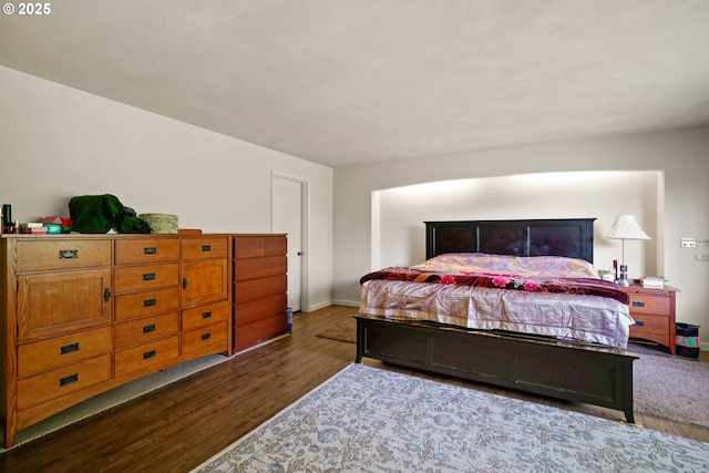 3457 Champlain Ct, Salem, OR 97304 - bedroom with baseboards and dark wood-type flooring