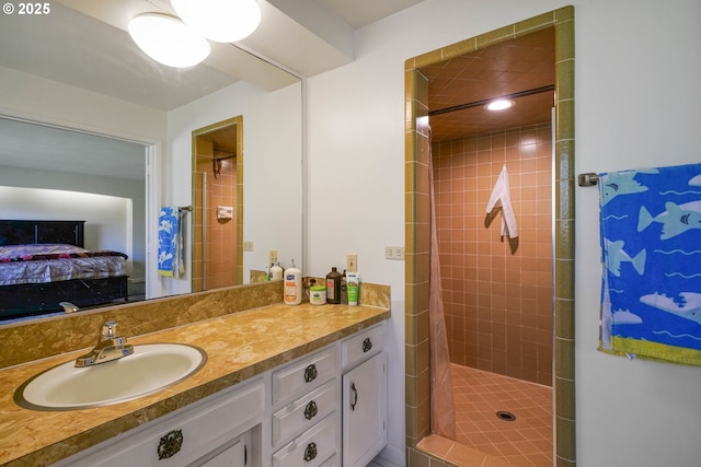 3457 Champlain Ct, Salem, OR 97304 - full bath featuring a stall shower, vanity, and connected bathroom