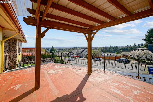 3457 Champlain Ct, Salem, OR 97304 - view of patio featuring fence and a residential view