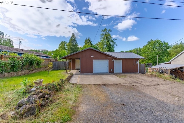 113 Main St, Dayton, OR 97114 - detached garage with dirt driveway