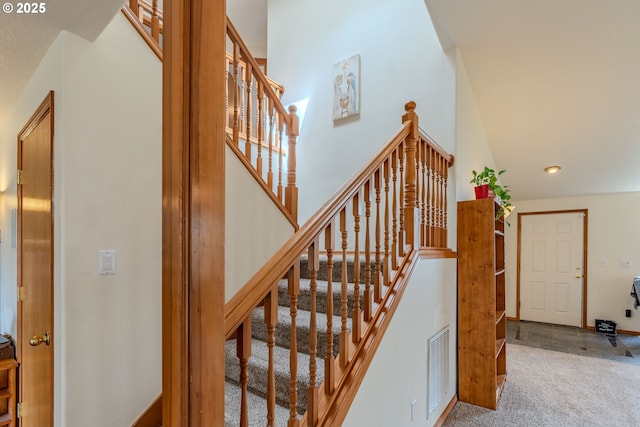428 SE 11th Cir, Troutdale, OR 97060 - stairs featuring recessed lighting and carpet flooring