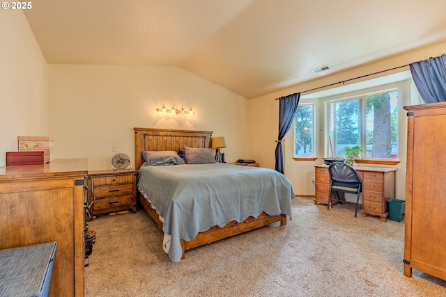 428 SE 11th Cir, Troutdale, OR 97060 - bedroom featuring vaulted ceiling and light colored carpet