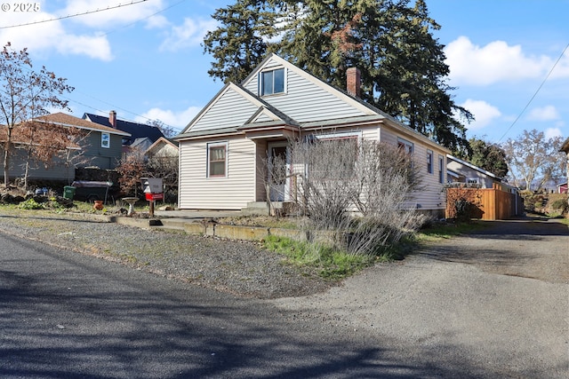 view of front of home