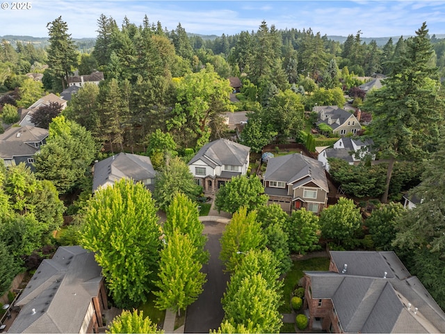 12647 SW 21st Ct, Lake Oswego, OR 97035 - aerial view of residential area with a heavily wooded area
