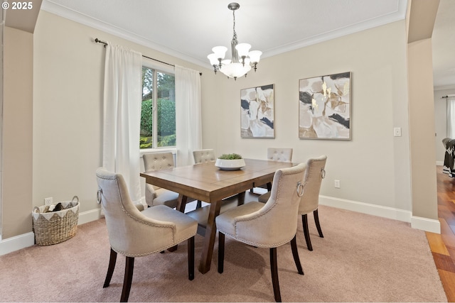 12647 SW 21st Ct, Lake Oswego, OR 97035 - dining area featuring a chandelier and ornamental molding