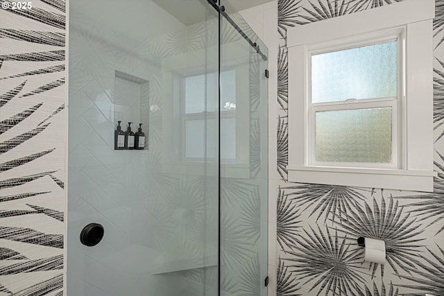 364 Northshore Rd, Lake Oswego, OR 97034 - full bath with a shower stall and a heating unit