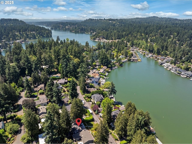 364 Northshore Rd, Lake Oswego, OR 97034 - aerial overview of property's location with a nearby body of water and nearby suburban area