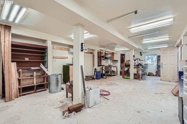 1207 NE 2nd Cir, Battle Ground, WA 98604 - basement with a wall mounted air conditioner