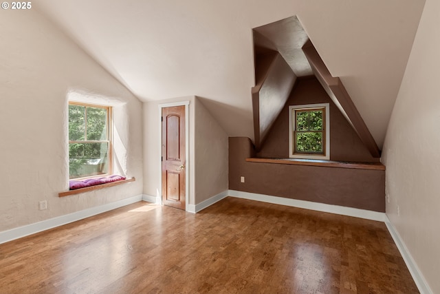 827 Tyler Creek Rd, Ashland, OR 97520 - bonus room featuring vaulted ceiling and wood finished floors