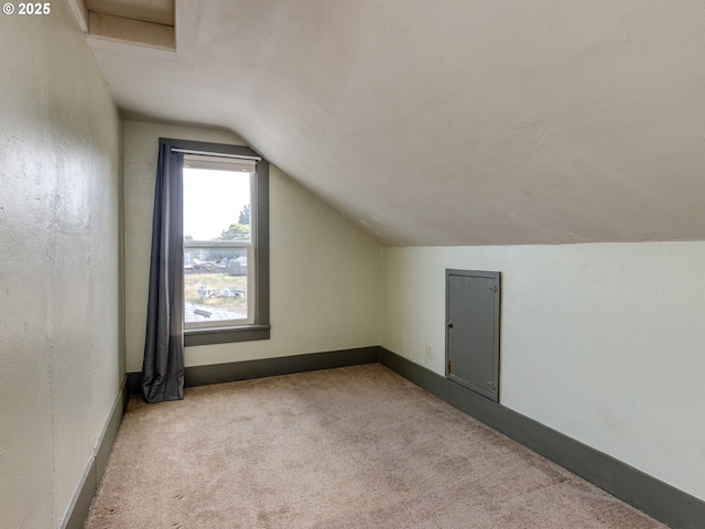 486 S Knott St, Canby, OR 97013 - additional living space with lofted ceiling and carpet
