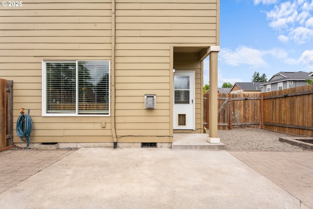 813 NW 1st Ave, Canby, OR 97013 - rear view of property featuring a patio, a fenced backyard, and crawl space