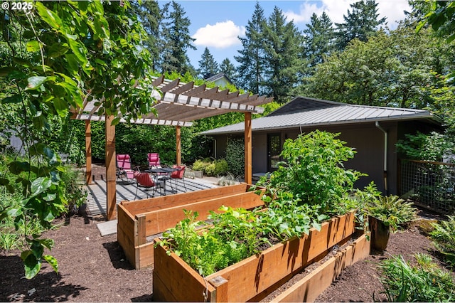 160 Iron Mountain Blvd, Lake Oswego, OR 97034 - view of patio / terrace featuring a garden and a pergola