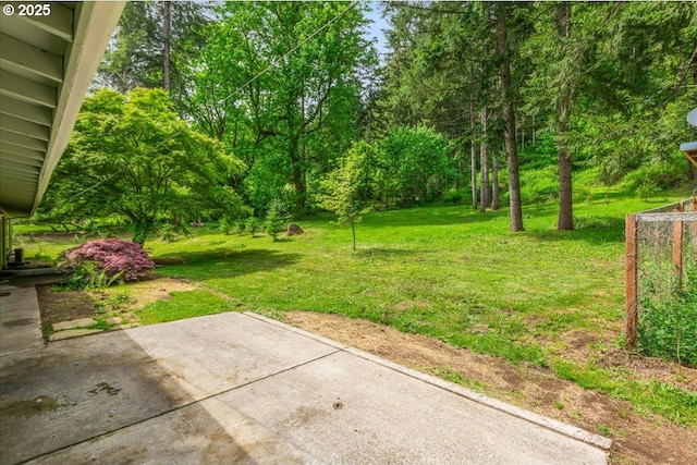 5713 Lewis River Rd, Ariel, WA 98603 - view of green lawn featuring a patio