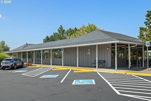 view of uncovered parking lot