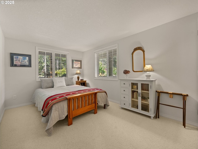 25210 E Arrah Wanna Blvd, Welches, OR 97067 - bedroom featuring baseboards, carpet, and a textured ceiling