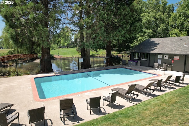 12620 NW Barnes Rd, Portland, OR 97229 - community pool with a patio and view of scattered trees