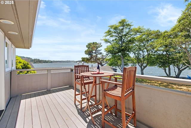 2941 NE Loop Dr, Otis, OR 97368 - wooden deck with a water view
