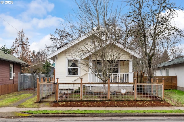 bungalow with a porch