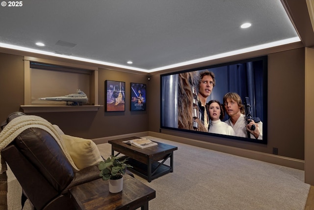 28800 SW Wildhaven Ln, Hillsboro, OR 97123 - cinema featuring recessed lighting, baseboards, and carpet flooring