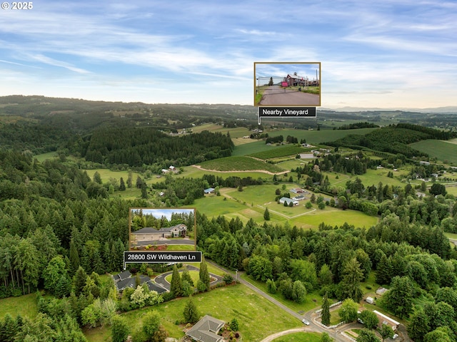 28800 SW Wildhaven Ln, Hillsboro, OR 97123 - view of property location with property boundaries highlighted and a heavily wooded area
