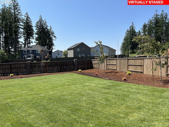 10587 SE Webelos Way, Happy Valley, OR 97086 - fenced backyard featuring a residential view