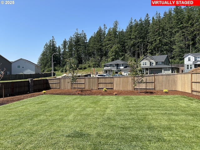 10587 SE Webelos Way, Happy Valley, OR 97086 - fenced backyard with a residential view