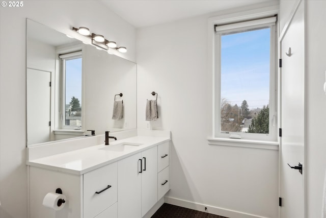 bathroom with vanity