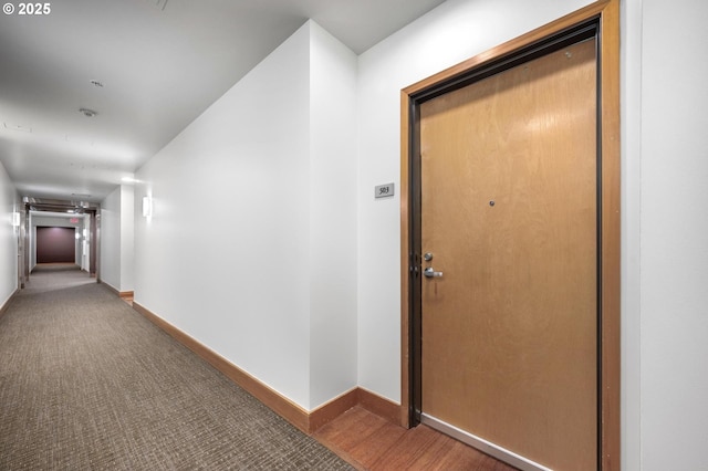 725 NW 10th Ave Unit 503, Portland, OR 97209 - hallway with baseboards and carpet floors