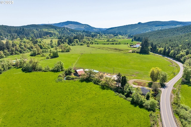 89353 Poodle Creek Rd, Noti, OR 97461 - view of yard with a forest view and an outbuilding