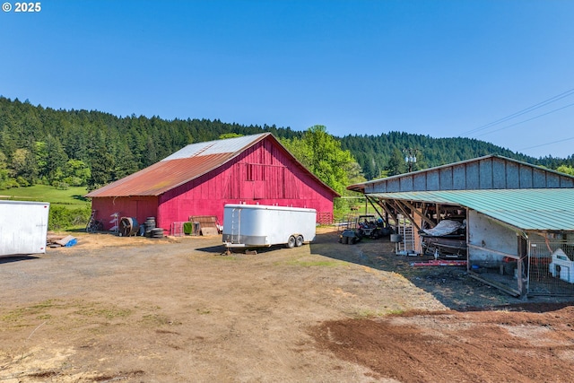 view of subject property