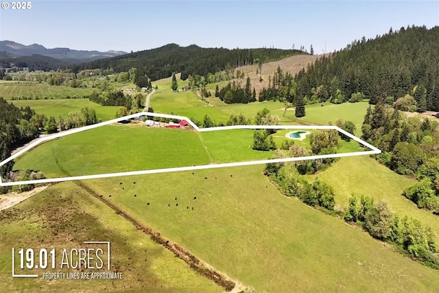 89353 Poodle Creek Rd, Noti, OR 97461 - view of rural area with a mountain backdrop and agricultural land