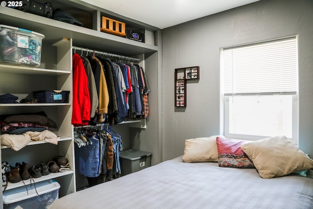 bedroom with a closet