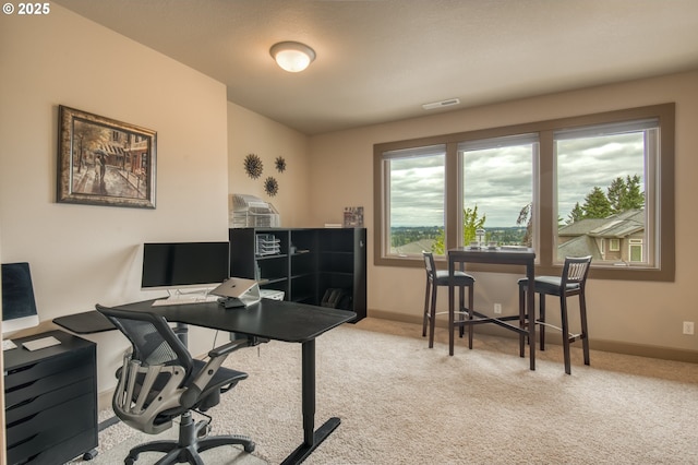 12483 SW Autumn View St, Tigard, OR 97224 - office area featuring carpet flooring and baseboards