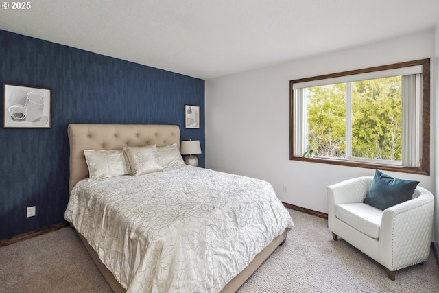 bedroom with carpet flooring