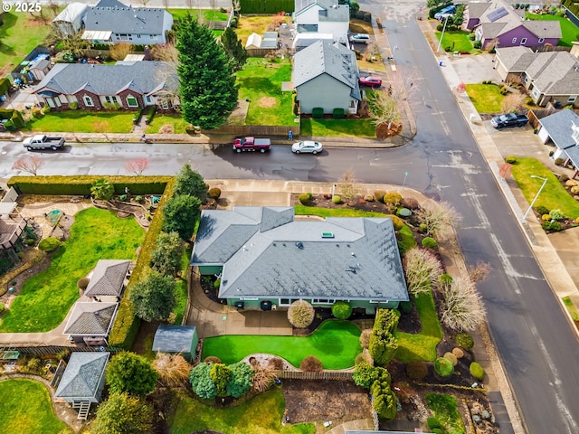 bird's eye view featuring a residential view