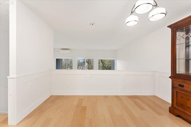 empty room featuring light wood-type flooring