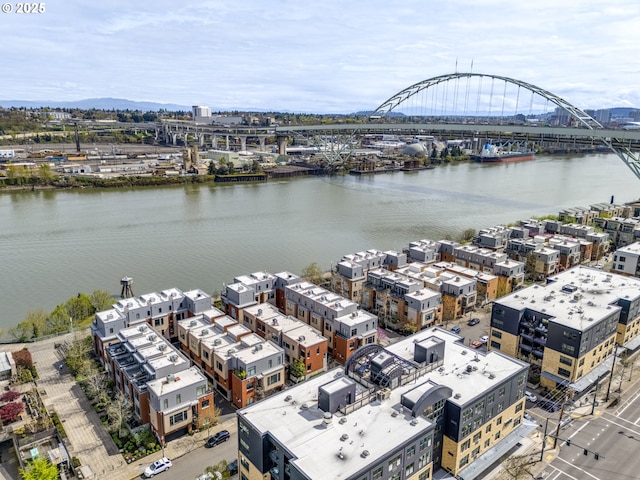 1716 NW Riverscape St, Portland, OR 97209 - aerial view featuring a water view