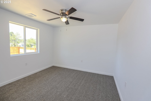 180 SE Darrell Ave, Winston, OR 97496 - spare room featuring carpet and ceiling fan