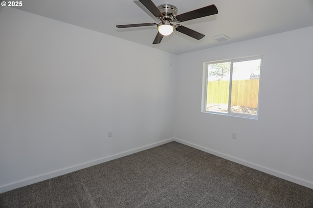 180 SE Darrell Ave, Winston, OR 97496 - unfurnished room featuring carpet floors and a ceiling fan