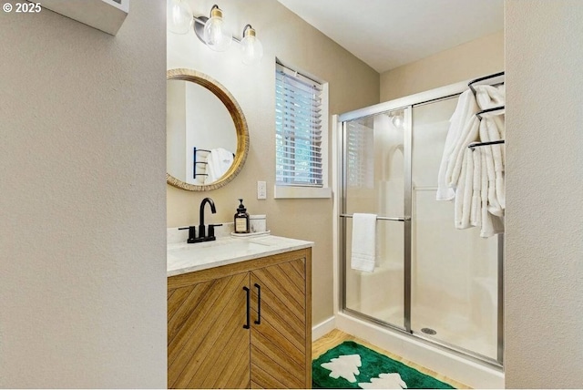 65121 E Lupine Dr, Rhododendron, OR 97049 - full bath with vanity and a stall shower