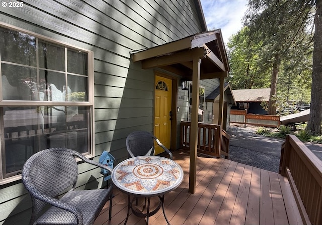 65121 E Lupine Dr, Rhododendron, OR 97049 - view of wooden deck