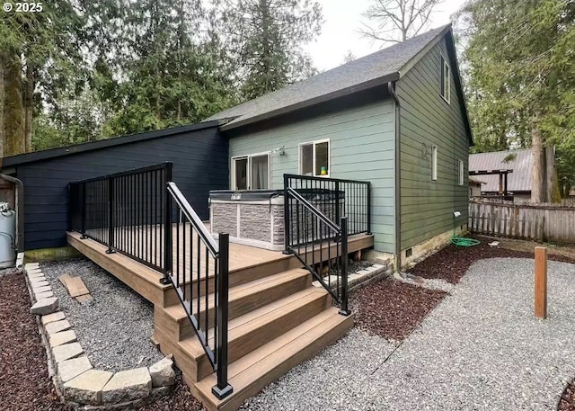 65121 E Lupine Dr, Rhododendron, OR 97049 - rear view of house with a deck