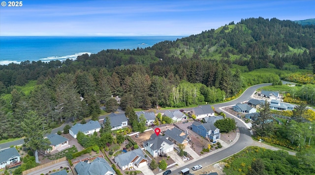 5779 NE Voyage Way, Lincoln City, OR 97367 - bird's eye view featuring a water view