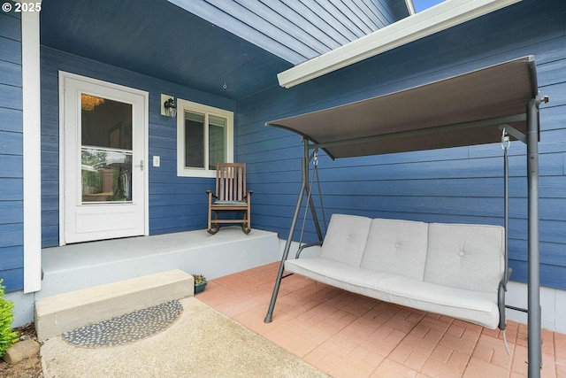 view of patio with covered porch