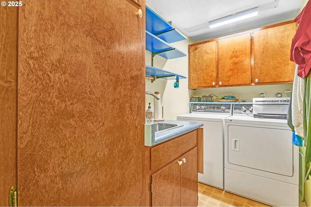 25498 Butler Rd, Junction City, OR 97448 - washroom featuring cabinet space and washer and dryer